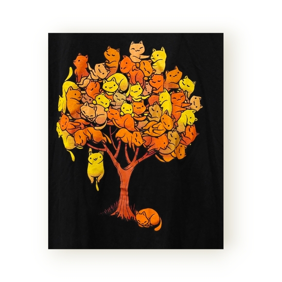 Autumn Cat Tree Tee by Tony Ponseca - Picture 3 of 5